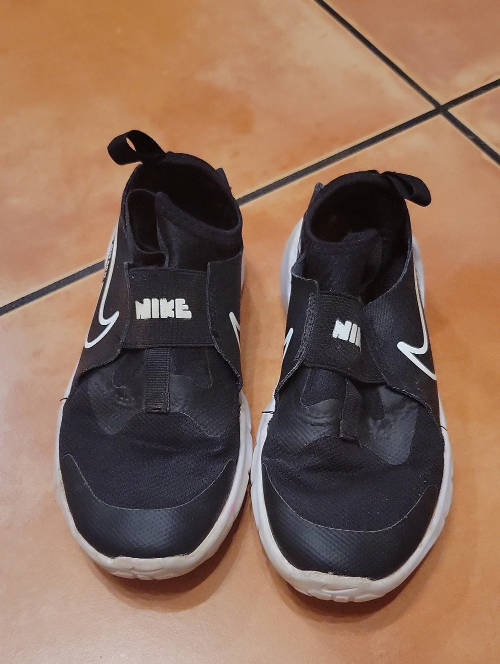 Nike Flex Runner Black White Sneakers Youth